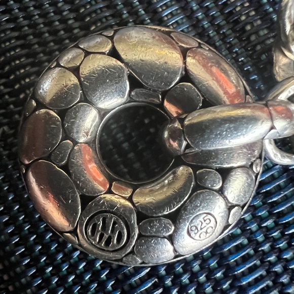 John Hardy Limited SS Kali Pebble Stone Donut Charm bracelet - Must SEE! - Picture 3 of 7